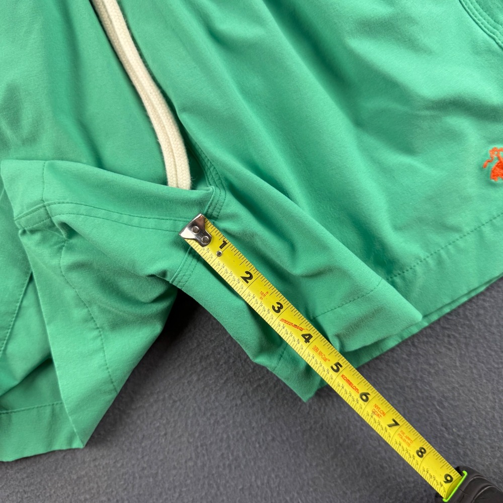 Brooks Brothers Swim Trunks Men's S Green Mesh Lined Drawstring Board Shorts - Picture 8 of 9